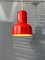 Lámpara colgante de metal rojo era espacial, Imagen 2