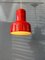 Space Age Red Metal Pendant Light, Image 8