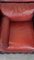 Sofá Chesterfield de dos plazas de piel de vaca roja, Imagen 6