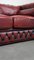 Rotes 2-Sitzer Chesterfield Sofa aus Rindsleder 12