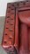 Red Cowhide 2-Seat Chesterfield Sofa, Image 8