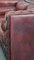 Sofá Chesterfield de dos plazas de piel de vaca roja, Imagen 15