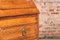 Scrittoio vintage in quercia e ottone, anni '20, Immagine 9