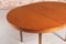 Ausziehbarer Midcentury Esstisch aus Teak, 1970er 5