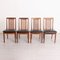 Midcentury Afromosia Chairs with Rattan Backs from G-Plan, 1960s, Set of 4 1