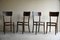 Simulated Crocodile Skin and Bentwood Kitchen Chairs, Set of 4 1