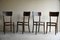 Simulated Crocodile Skin and Bentwood Kitchen Chairs, Set of 4, Image 1