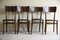Simulated Crocodile Skin and Bentwood Kitchen Chairs, Set of 4 2