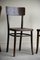 Simulated Crocodile Skin and Bentwood Kitchen Chairs, Set of 4 4