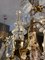 Großer antiker französischer Kronleuchter aus Bergkristall & vergoldeter Bronze 10