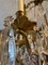 Lámpara de araña francesa antigua grande de cristal de roca y bronce dorado, Imagen 16