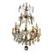 Large Antique French Rock Crystal and Gilt Bronze Chandelier 1