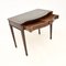 Table Console Antique en Cuir, 1950 2