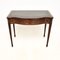 Antique Leather Top Console Table, 1950 1