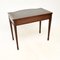 Antique Leather Top Console Table, 1950 6