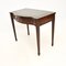 Antique Leather Top Console Table, 1950 5