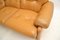 Vintage Italian Leather Coronado Sofa and Stool by C&B Italia, 1970, Set of 2 9