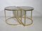 Space Age Modular Smoked Glass Tables, 1970s, Set of 4 7