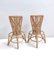 Vintage Round Bamboo Stools by Tito Agnoli for Bonacina, 1960s, Set of 2, Image 1