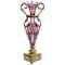 Flower Vase in Gilded Bronze and Crystal, Late 1800s 1