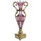 Flower Vase in Gilded Bronze and Crystal, Late 1800s, Image 1