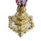Blumenvase aus Vergoldeter Bronze & Kristallglas, Ende 1800 4