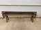 Oak Wooden Farm Benches, 1890s, Set of 2 2