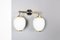Vintage Wall Lights in Metal and Opaline, 1950, Set of 2 3