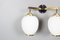 Vintage Wall Lights in Metal and Opaline, 1950, Set of 2 6