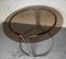 Round Bauhaus Glass Table with Chrome Base 7