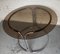 Round Bauhaus Glass Table with Chrome Base, Image 7