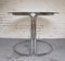 Table Ronde Bauhaus en Verre avec Base en Chrome 10