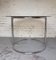 Round Bauhaus Glass Table with Chrome Base 3