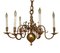 Lámpara de araña estilo barroco en bronce, Imagen 1