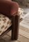 Sofá cama con estructura de nogal y tapicería de tejidos mixtos con latón de S + DLH, Imagen 5