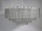 Chandelier with Murano Ice Glass Tubes from Doria, 1960s 1