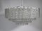 Chandelier with Murano Ice Glass Tubes from Doria, 1960s, Image 1