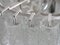 Kronleuchter mit Murano Eisglasröhren von Doria, 1960er 14