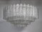 Chandelier with Murano Ice Glass Tubes from Doria, 1960s 18