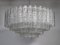 Chandelier with Murano Ice Glass Tubes from Doria, 1960s, Image 18