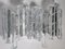 Appliques Murales en Verre de Cristal avec Suspension de Fischer Leuchten, 1960s, Set de 2 1