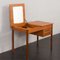 Mid-Century Teak Desk with Hidden Vanity, 1960s 1