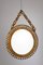 Specchio da parete rotondo Mid-Century in vimini e bambù di Franco Albini, anni '60, Immagine 7
