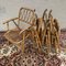 Rattan Folding Armchairs, 1960, Set of 4, Image 3