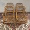 Rattan Folding Armchairs, 1960, Set of 4 10