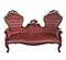 Victorian Hand Carved Walnut Sofa 1