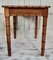 Victorian Faux Bamboo & Leather Top Writing Table, 1880s, Image 3