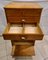 High Chest of Drawers in Wood and Brass, 1950s 8