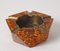 Art Deco Amber Ashtray in Acrylic Resin, 1930s, Image 1