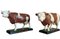 Helmut Diller, Milk Cow and Bull, 1961, Mixed Media Sculptures, Set of 2 1